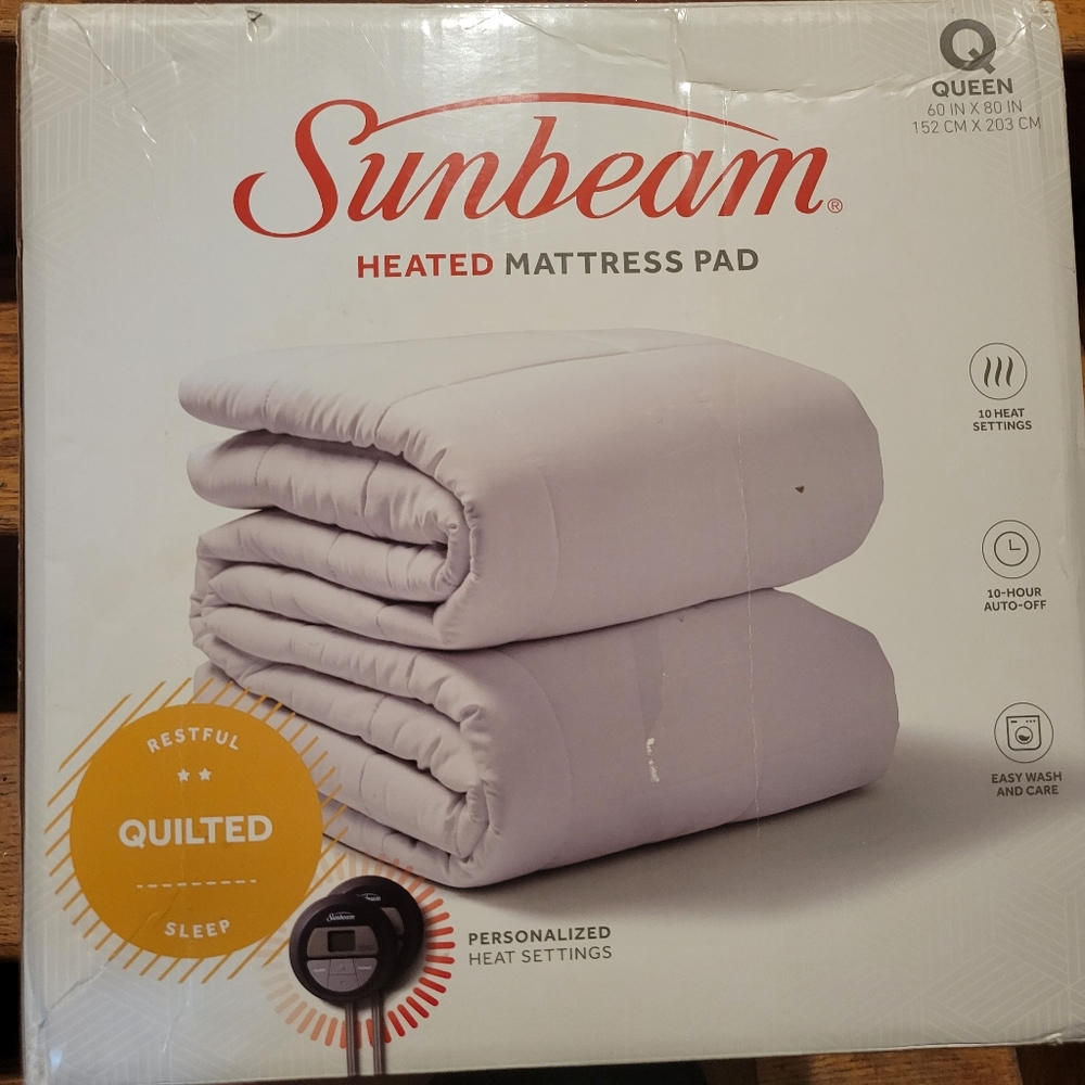 Queen heating mattress pad
